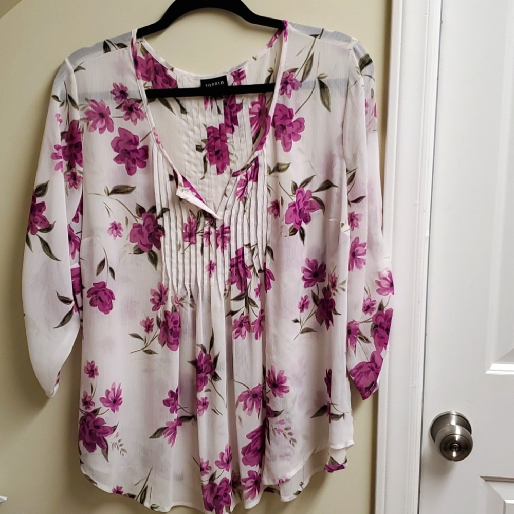 Torrid Floral Blouse